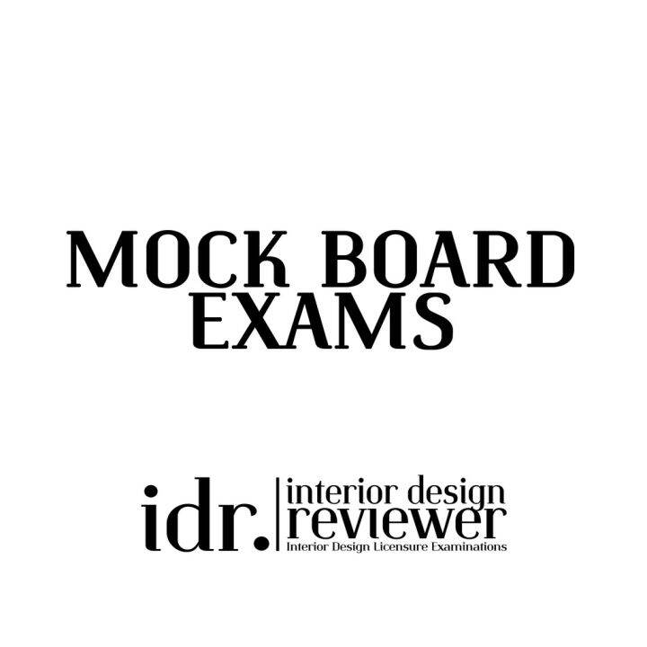 Book IDReviewer Mock Board Exams / Reviewer (Interior Design Licensure ...