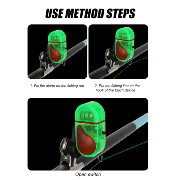 กระดิ่งเสียงเตือนตกปลาแบบโคมไฟสองชั้น-อุปกรณ์สำหรับตกปลาตอนกลางคืนมีเสียงเตือนเตือนสูงอุปกรณ์เสริมที่ไวต่อความรู้สึกสำหรับตกปลาตอนกลางคืน