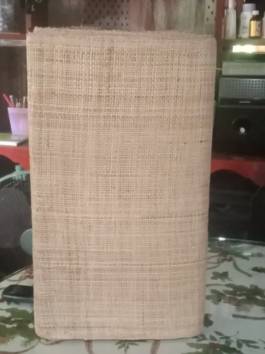 Natural Abaca Burlap Sheet 18.5 inches x 1 Yard EcoFriendly Raw