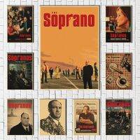 The Sopranos ภาพยนตร์คลาสสิก Art Home Decor ภาพคราฟท์ผ้าใบโปสเตอร์-ห้องนอน Living โซฟา Wall Deco-เหมาะสำหรับแฟนๆของการแสดง