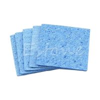 5pcs Soldering Iron Solder Tip Welding Cleaning Sponge Pads Blue Size 6cm*6cm Clean Sponges Dropship