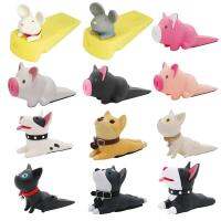 Cute Dog Pig Mouse Cat Shape Door Stopper Holder Hard PVC Doorstop Wedge Gift Door Hardware Locks