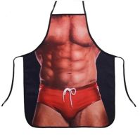 AC10 ผ้ากันเปื้อน กล้าม หน้าท้อง ซิกแพ็ก Six Pack Abdominal muscles Apron Costume Cosplay Outfit