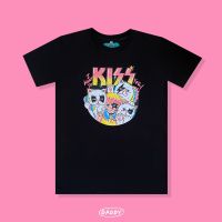 DADDY | Kiss T-Shirt เสื้อยืด สกรีนลายสุดเท่ สีดำ