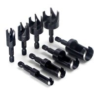 4/8PCs drill bits carbon steel hex shank drill woodworking tools plug cutter hot Mel drill bits cutting drilling hole Tools Drills Drivers