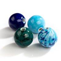 【YF】┋  30 2pcs Multicolor large hollow spherical ceramic beads Bohemia Jewelry Necklace Making accessories  XN150