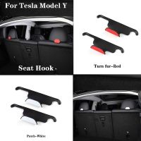 [TYEE Automotive Products] สำหรับที่พิงศีรษะเบาะนั่งรถยนต์ Tesla Model Y ที่แขวนเสื้อโค้ทที่เก็บแบบแขวน Accessori 2ชิ้น