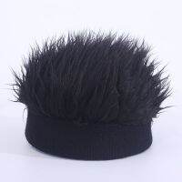 COD tjjs079 Wig wool hat male retro hip-hop street spoof borderless sailor melon skin rogue landl假发毛线帽子男复古嘻哈街头恶搞无檐水手瓜皮流氓地主帽女潮chenglicailao.my10.27