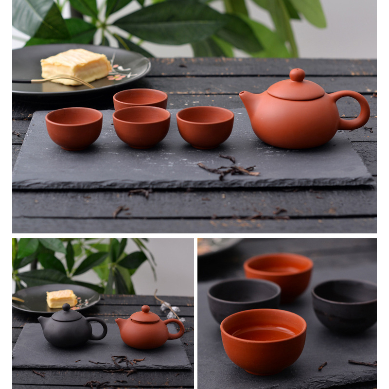 Portable Kungfu Porcelain Tea Set Japanese Travel China Mini Tea Set for Travel 4cups 