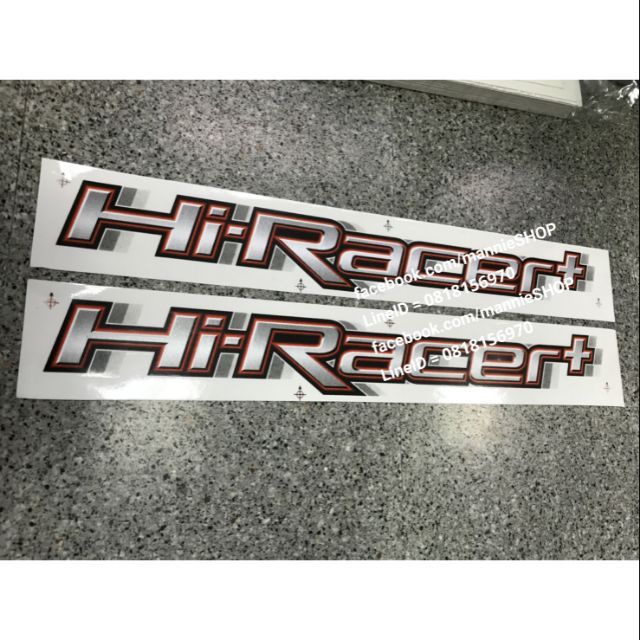 สติ๊กเกอร์ดั้งเดิมติดแก้มท้ายรถ-mazda-bt50-ปี-2011-คำว่า-hi-racer-คำว่า-hiracer-คำว่า-hi-racer-ติดรถ-แต่งรถ-มาสด้า-sticker-สวย-งานดี-หายาก-ติดแก้มท้ายรถ