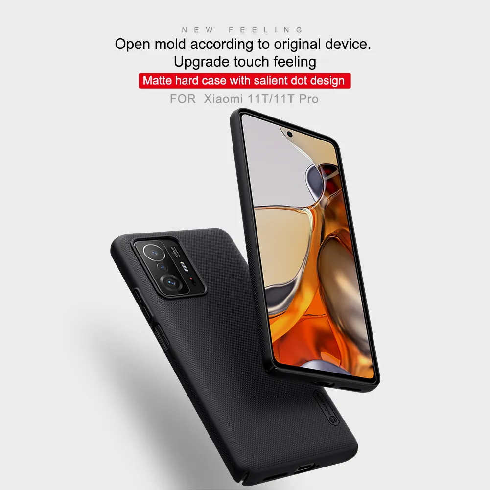 Nillkin Ốp lưng Xiaomi 11T 5G Case Super Frosted Shield Hardcase Matte Back  Cover Casing 