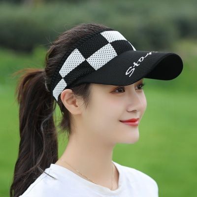 Outdoor Sport Sun Hat Caps Women Empty Top Hat Golf Tennis Hat Breathable Visor Baseball Cap Hiking Hat Cap For Women Summer