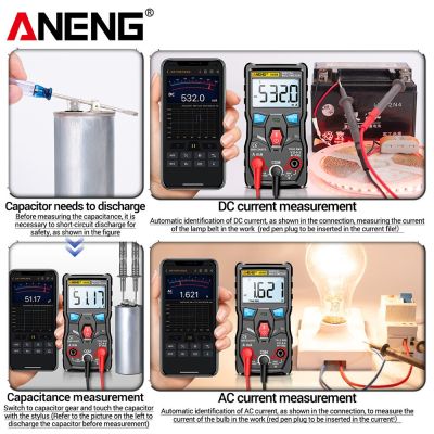 ANENG V05B Digital 6000 Counts Professional Analog Multimeter AC/DC Currents Voltage Mini Testers True RMS Bluetooth Multimetro