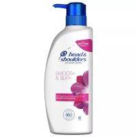 LeeMart แชมพู เฮดแอนด์ไชเดอร์ Head&amp;Shoulders 410ML ยาสระผม Heads &amp; Shoulder สูตร สมูท แอนด์ ซิลกี้ สีชมพู ขนาด 410 มล.