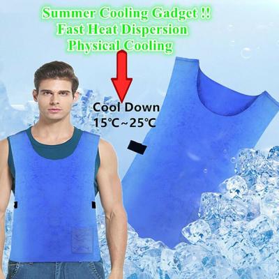 ฤดูร้อนระบายความร้อนเสื้อกั๊ก Heatstroke ป้องกันระเหยน้ำแข็งระบายความร้อนเสื้อกั๊กน้ำหนักเบาและสะดวกสบายระบายความร้อนเสื้อกั๊กความปลอดภัยเย็น