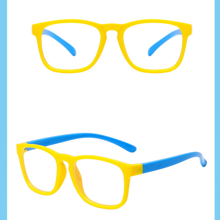 แว่นตาป้องกันแสงสีฟ้าเด็กคลาสสิกกรอบแว่นตาออพติคอลเด็กผู้ชายเด็กผู้หญิงแว่นตากันรังสีคอมพิวเตอร์