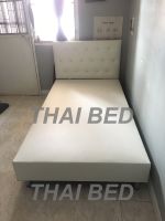 THAI BED เตียงบล๊อค เตียงบล็อค 3.5ฟุต รุ่น Hiso จัดส่งทั่วประเทศ  Single size block bed.,Delivery nationwide