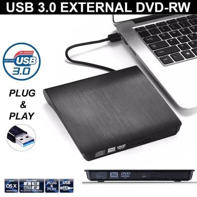 DVD-RW External แบบพกพา อ่านเขียน CD/DVD-RW ส่งข้อมูลเต็มสปีดด้วย USB 3.0 ไม่ต้องลงไดรเวอร์ใช้งานได้เลย