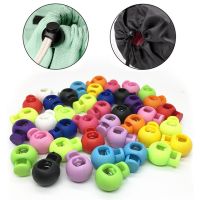 20pcs Colorful Cord Lock Stopper Ball Toggle Clip Round Spring Stop For Sportswear Shoes Rope Parts DIY Cord Lanyard Accessories