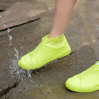 001#รองเท้ายา ฝารองเท้ากันน้ำ งกันลื่นครอบคลุมรองเท้าฝนกันน้ำนำมาใช้ใหม่Waterproof shoes, non-slip