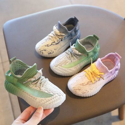 Tie-dye Cool Baby Shoes Breathable Knitting Mesh Toddler Shoes Girl Fashion Infant Sneakers Soft Comfortable Tennis Child Shoes