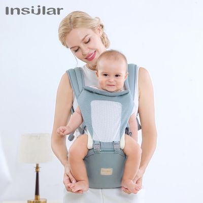 Insular Ergonomics Baby Carrier Sling Portable Child Backpacks Thickening Shoulders 360 Ergonomic Hoodie Kangaroo 0-36 Months