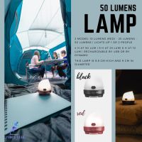 QUECHUA โคมไฟ โคมไฟตั้งแคมป์แบบชาร์จ ได้รุ่น BL50 DYNAMO ความสว่าง 50 ลูเมน ( CAMPING LAMP - BL50 DYNAMO RECHARGEABLE - 50 LUMENS ) TENTS เต็นท์ แคมป์ปิ้ง ตั้งแคมป์ ไฟฉาย