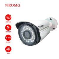 NROMG กล้อง CCTV แบบบูลเล็ต AHD 1080P กล่องโลหะกล้องวงจรปิดรักษาความปลอดภัยกล้องวีดีโอ HD กันน้ำสำหรับระบบ DVR ในบ้าน