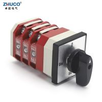 ‘；【=- ZHUCO LW12-16/YH3.3 16A Four Position Three Pole Three-Phase Voltmeter Conversion Measurement Universal Cam Switch