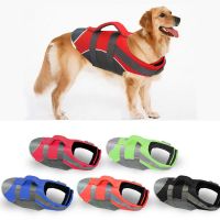 Pet Dog Life Jacket Safety Vest Dog Clothes Dog Swimsuit Pet Swimsuit Summer Vacation Oxford Reflective Breathable Bulldog