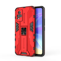 Vivo Y73 / Vivo V21e 4G Case , EABUY Slim Lightweight Double Layer Rugged Shockproof and Dropproof Bracket Protective Case