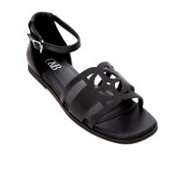 O&amp;B รองเท้าแตะหนังแท้ รุ่น Amalfi Sandals in Beyond Black