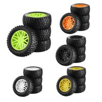 4PCS RC 1/10 Scale Off-Road Car Tires Tyre and Wheels for 94166/94107/94106