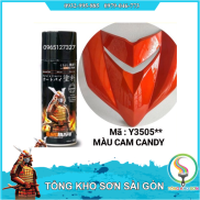 Bình xịt sơn màu cam rực Y3505 son xit Samurai