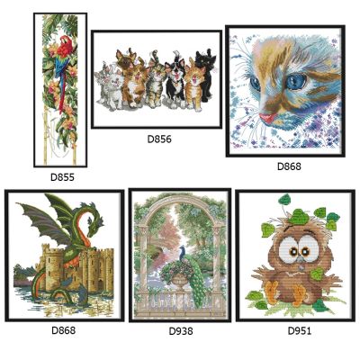 【CC】 Set 11CT Ecological Cotton Thread Printing Embroidery Decoration Wall Painting