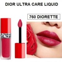 แท้ทั้งร้าน !! ลิปดิออร์ของแท้ ราคาถูก DIOR ROUGE ULTRA CARE LIQUID สี  760 DIORETTE ขนาดปกติ #NO BOX