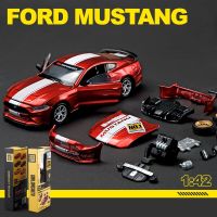 Caipo โมเดลรถของเล่นสำหรับเด็กรุ่น1:42ฟอร์ดรุ่น Mustang GT รถโลหะผสมประกอบ Diecasts และยานพาหนะของเล่นโมเดลรถยนต์โมเดลสำหรับเด็ก