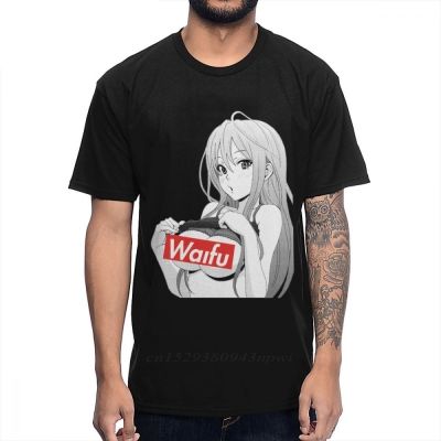 Japanese Anime Waifu T-shirt For Men Fashion Sexy Graphic Print T-shirt Nico Design T-shirt 100% Cotton Gildan