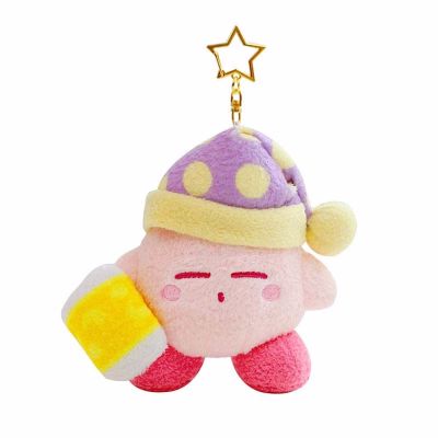 HANRAN Pink Cute Key Chain Kirby Animal Plush Toy Chef Bag Pendant Stuffed Toys Plush Keychain Star Kirby Plush Dolls