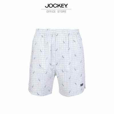 JOCKEY UNDERWEAR กางเกงบ็อกเซอร์ SLEEPWEAR รุ่น KU JKB7380 BOXER สีขาว