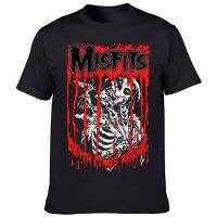 Hot sale MISFITS band graphic Mens 100% Cotton Round Neck Short Sleeve T-Shirt  Adult clothes