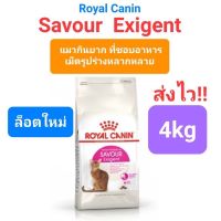 Royal Canin Savour Exigent 4kg รอยัลคานิน แมวเลือกกิน เบื่ออาหาร สูตรเม็ดอาหารหลากหลายรูปแบบ ขนาด 4 กิโลกรัม