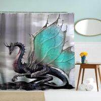 The Dragon Polyester Shower Curtain Bathroom Curtain High Definition 3D Printing Water-Proof