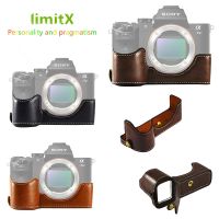 Limitx ฝาครอบครึ่งฐานเคสหนัง Pu เวอร์ชันเปิดด้านล่างสำหรับโซนี่อัลฟ่า A7 III 3 / A7R III 3กล้องดิจิตอล