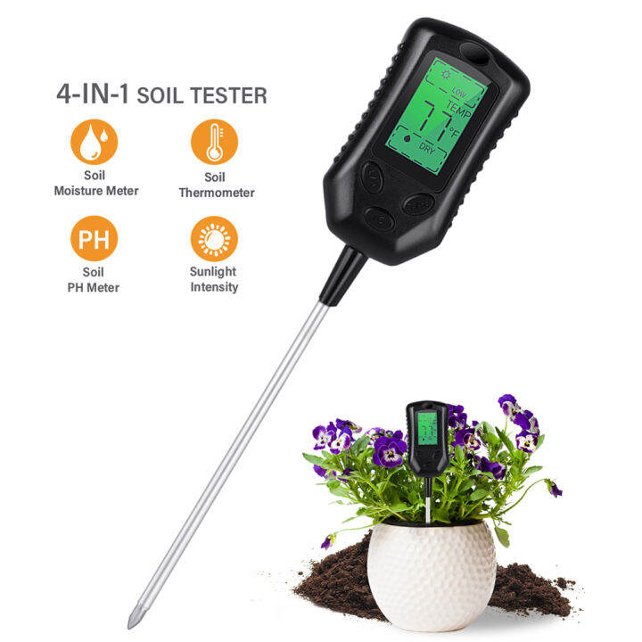 Multifunctional High Accurancy Soil PH Tester Soil Moisture/PH ...