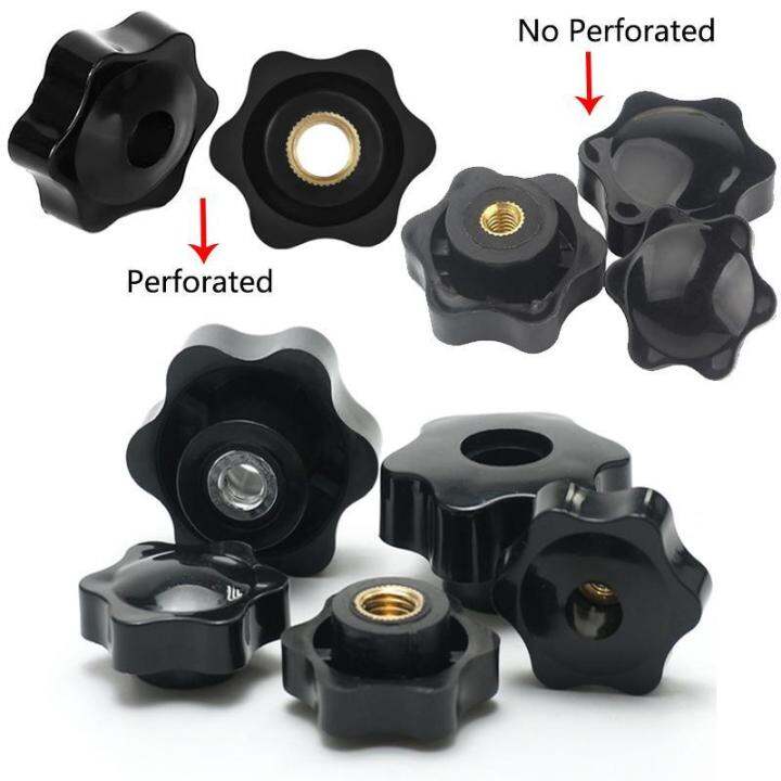 10-5-pcs-m5-m6-m8-m10-พลัมมือขันถั่วจับด้าย-star-mechanical-black-thumb-nuts-หนีบลูกบิดด้วยตนเอง-nuts-shop5798325