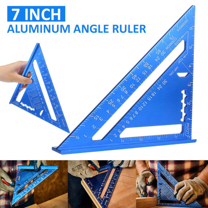 7" Carpenters Roofing Rafters Joiners Aluminium Angle Square Triangle