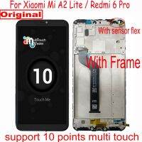 【✲High Quality✲】 jing0saf Ltpro Lcd สำหรับ Xiaomi Redmi 6 Pro /Mi A2 Lite Mia2 Lite จอแสดงผลหน้าจอสัมผัสหน้าจอดิจิตอลกรอบประกอบ Pantalla