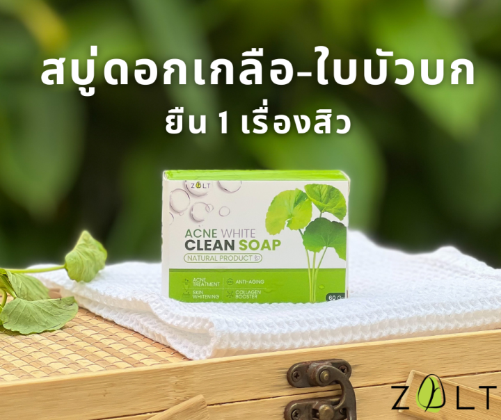 zalt-สบู่ดอกเกลือ-ใบบัวบก-ของแท้100-ลดการอักเสบ-รอยแผลเป็นจากสิว-สบู่ปราบสิวอันดับ1-ผิวแพ้ง่ายใช้ได้