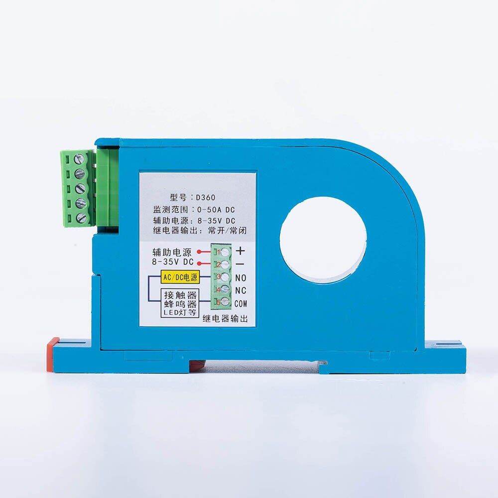 DC 050A DC 0300A Perforated DC Ampere Switch Din DC Current Sensor